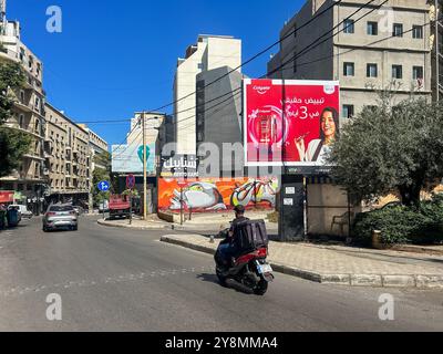 Beirut, Libano. 5 ottobre 2024. Sylvain Rostaing/le Pictorium - illustrazione Beirut 5 ottobre 2024 - 05/10/2024 - Libano/Beirut/Beirut - illustrazione Beirut 5 ottobre 2024 crediti: LE PICTORIUM/Alamy Live News Foto Stock