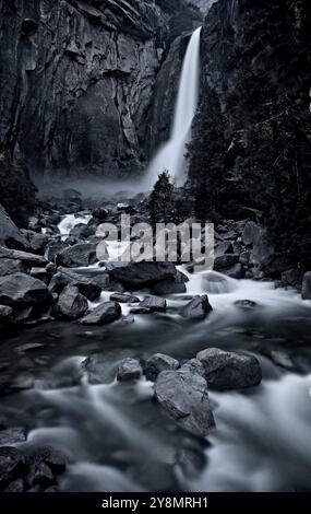 Cascata di Yosemite View California Valley scenic natura Foto Stock