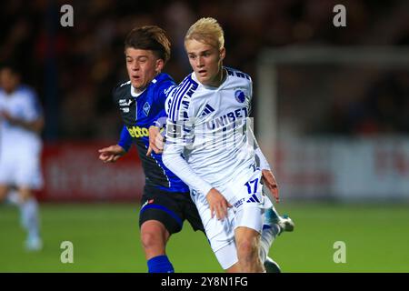 Herfolge, Danimarca. 26 settembre 2024. Victor Froholdt (17) dell'FC Copenhagen visto durante l'Oddset Pokal match tra HB Koge e FC Copenhagen all'Herfolge Stadion di Herfolge. Foto Stock