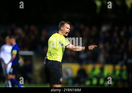 Herfolge, Danimarca. 26 settembre 2024. L'arbitro Jacob Karlsen visto durante l'Oddset Pokal match tra HB Koge e FC Copenhagen all'Herfolge Stadion di Herfolge. Foto Stock