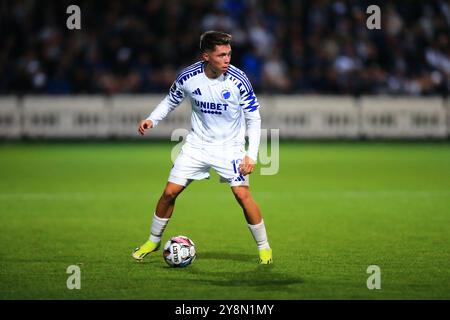 Herfolge, Danimarca. 26 settembre 2024. Rodrigo Huescas (13) dell'FC Copenhagen visto durante l'Oddset Pokal match tra HB Koge e FC Copenhagen all'Herfolge Stadion di Herfolge. Foto Stock