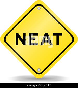 Cartello di colore giallo per il trasporto con scritta "trasporto su sfondo bianco" Illustrazione Vettoriale