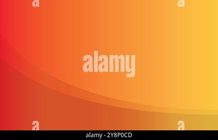 sfumatura arancione e giallo con curve lisce, perfetta per l'uso come sfondo in progetti di design moderni. Illustrazione Vettoriale