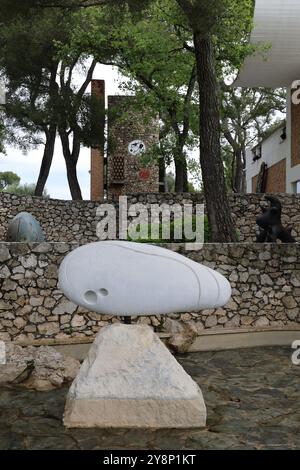 Femme a la chevelure refaite. Miro. Fondazione Maeght. Kunst. Art. Francia. Labirinto. Foto Stock