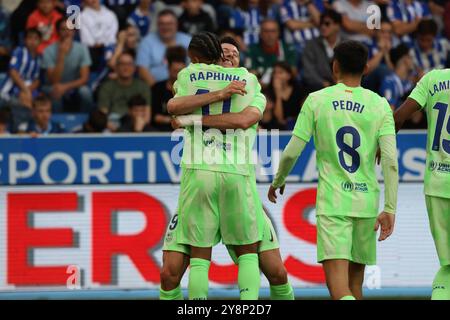 Alaves, Spagna. 6 ottobre 2024. La Liga Santander Alaves vs Barcelona crediti: CORDON PRESS/Alamy Live News Foto Stock