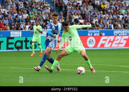 Alaves, Spagna. 6 ottobre 2024. La Liga Santander Alaves vs Barcelona crediti: CORDON PRESS/Alamy Live News Foto Stock