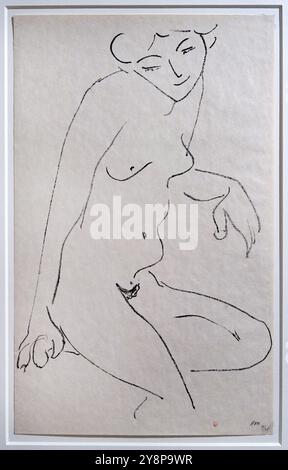 'Nu de trois quarts, la tête penchée', 1906, Henri Matisse (1869-1954). Foto Stock