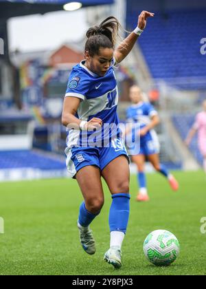 Birmingham, Regno Unito. 6 ottobre 2024. Birmingham, Inghilterra, 6 ottobre 2024: Ivana fuso (13 Birmingham City) al ballo durante la partita di calcio Barclays Womens Championship tra Birmingham City e Blackburn Rovers a St Andrews a Birmingham, Inghilterra (Natalie Mincher/SPP) credito: SPP Sport Press Photo. /Alamy Live News Foto Stock