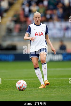 Eveliina Summanen del Tottenham Hotspur durante la partita di Super League femminile al Brisbane Road Stadium di Londra. Data foto: Domenica 6 ottobre 2024. Foto Stock