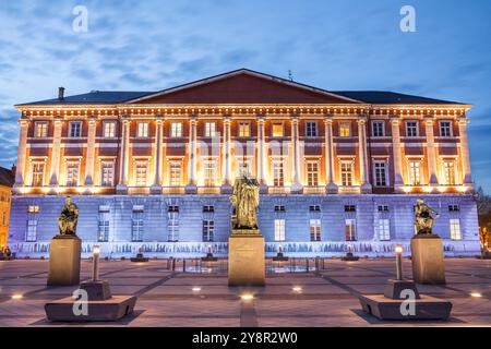 Place du Palais de Justice, Chambery, Francia Foto Stock