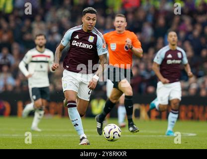 Birmingham, Regno Unito. 6 ottobre 2024. Morgan Rogers dell'Aston Villa durante la partita di Premier League a Villa Park, Birmingham. Il credito per immagini dovrebbe essere: Andrew Yates/Sportimage Credit: Sportimage Ltd/Alamy Live News Foto Stock