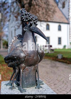 Elwetritsch scultura degli scultori tedeschi Gernot e Barbara Rumpf (Friedelsheim/Germania) Foto Stock