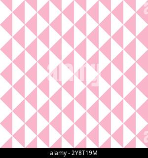 Motivo vettoriale senza cuciture di colore rosa geometrico Illustrazione Vettoriale