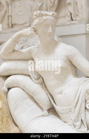 Possagno, Italia, giugno 2022: Pauline Borghese Bonaparte Venere Vittoriosa di Antonio Canova, 1805, Europa Foto Stock