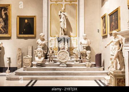 Roma, Italia, 28 dicembre 2023: Palazzo Doria Pamphilj, interno del museo d'arte antica, Europa Foto Stock