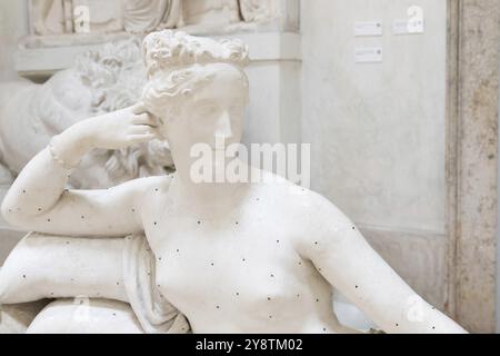 Possagno, Italia, giugno 2022: Pauline Borghese Bonaparte Venere Vittoriosa di Antonio Canova, 1805, Europa Foto Stock