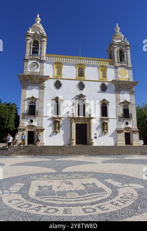 Chiesa del terzo ordine di nostra Signora di Monte do Carmo, Faro, Algarve, Portogallo, Europa Foto Stock