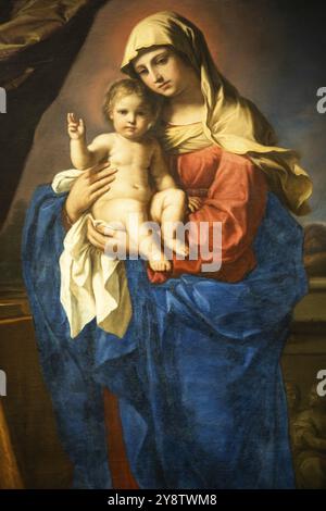 Torino, 22 aprile 2023: La Madonna della Benedizione, Giovanni Francesco Barbieri, di nome Guercino, 1651, Europa Foto Stock