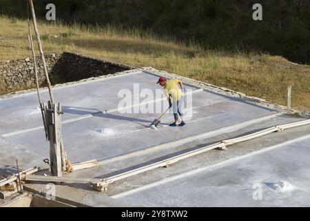 Salina, Poza de la Sal, Burgos, Spagna, Europa Foto Stock