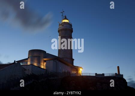 Sindaco capo faro, Santander, Cantabria, Spagna, Europa Foto Stock