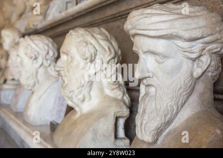 ROMA, ITALIA, CIRCA AGOSTO 2020: La collezione interna dei Musei Vaticani prospettiva Foto Stock