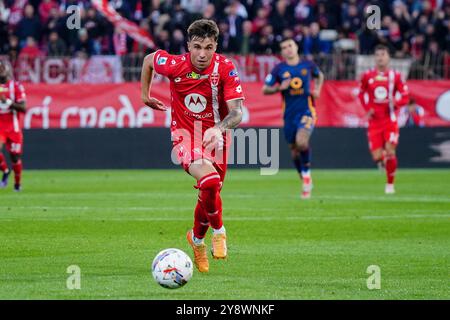 Alessandro bianco (AC Monza) durante la partita di campionato italiano di serie A tra AC Monza e AS Roma il 6 ottobre 2024 allo stadio U-Power di Monza, Italia - foto Morgese-Rossini / DPPI Foto Stock