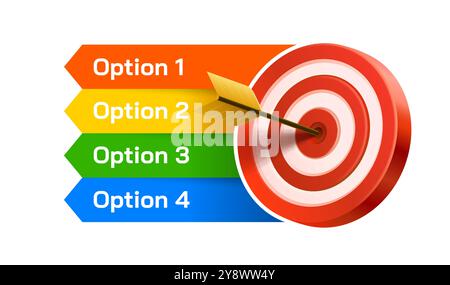 Pagina di destinazione finanziaria, icona 3d aziendale banner. Vettore Illustrazione Vettoriale