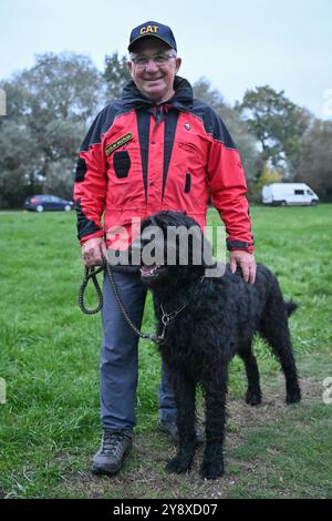 Breclav, Repubblica Ceca. 6 ottobre 2024. Due giorni Campionato di cani da soccorso dell'Associazione delle Brigate di soccorso dei cinologi della Repubblica Ceca a Breclav, 6 ottobre 2024. Crediti: Vaclav Salek/CTK Photo/Alamy Live News Foto Stock