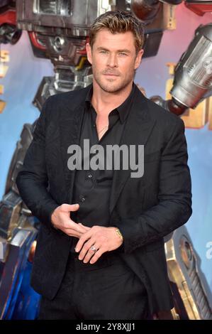 19 settembre 2024 Londra Regno Unito. Chris Hemsworth a Transformers One UK Premiere. Sue Andrews/Alamy. Foto Stock