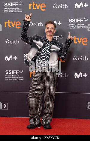 Javier Giner partecipa alla cerimonia di chiusura durante il 72° Festival Internazionale del Cinema di San Sebastian al Palazzo Kursaal. (Foto di Nacho Lopez / SOPA Images/Sipa USA) Foto Stock