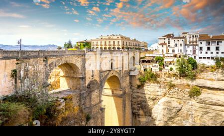 Città vecchia di Ronda, Spagna Foto Stock