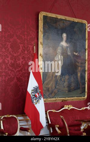 Vienna, Austria. Maria Teresa Ritratto nella Hofburg, datato dopo il 1741 Foto Stock