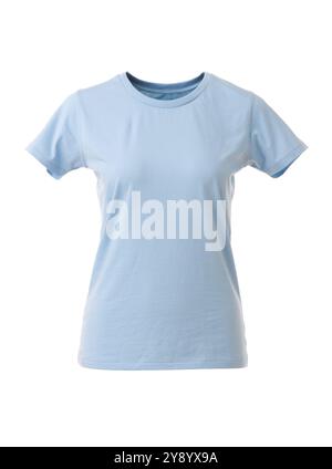 Maglietta da donna Sky Blue su invisibile Mannequin Foto Stock