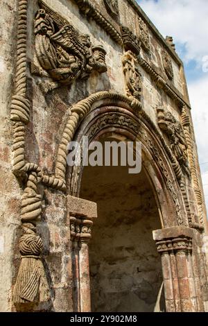 Una vecchia cappella nell'Exconvento di Calpan. Foto Stock