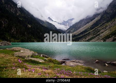 Lac de Gaube Foto Stock