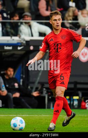 Bundesliga, 06.10.2024: Eintracht Frankfurt vs FC Bayern München, Joshua Kimmich, Deutsche Bank Park. Foto Stock