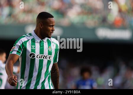 Natan durante la Liga EASPORTS partita tra squadre del Real Betis Balompie e Getafe CF allo stadio Benito Villamarin (Maciej Rogowski) Foto Stock