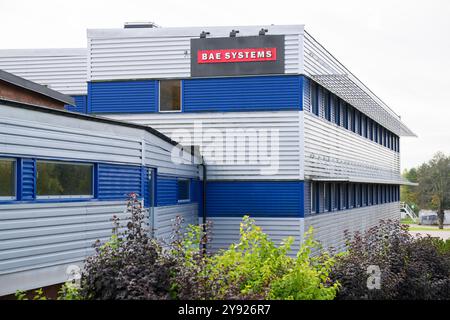 Società di difesa BAE Systems Bofors a Karlskoga. L'azienda produce, tra le altre cose, il sistema di artiglieria Archer. Foto: Henrik Montgomery / Foto Stock