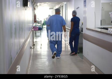 Ospedale pubblico di Bahia salvador, bahia, brasile - 4 settembre 2024: Visto dall'ospedale 2 de Julho, istituzione di servizio pubblico di Bahia. SALVADOR BAHIA BRASILE Copyright: XJoaxSouzax 040924JOA065 Foto Stock