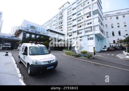 Ospedale pubblico di Bahia salvador, bahia, brasile - 4 settembre 2024: Visto dall'ospedale 2 de Julho, istituzione di servizio pubblico di Bahia. SALVADOR BAHIA BRASILE Copyright: XJoaxSouzax 040924JOA019 Foto Stock