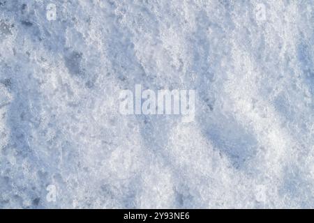 Strati di neve e fondo di ghiaccio Foto Stock