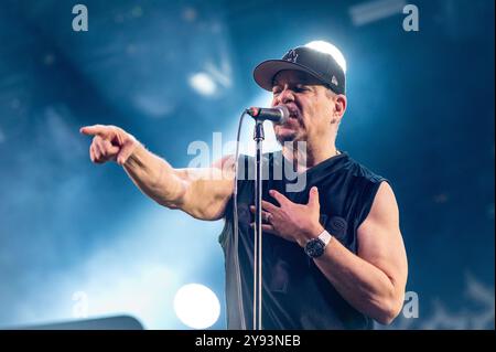 28 giugno 2024: ICE-T si esibisce con Body Count all'Hellfest Open Air festival di Clisson, in Francia Foto Stock