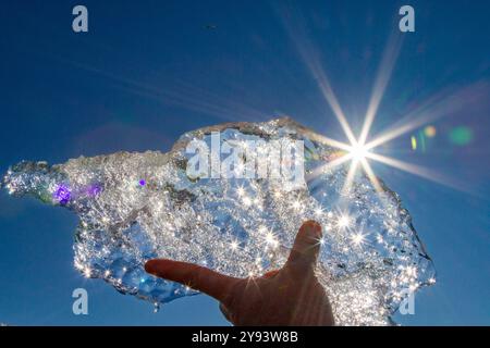 Ghiaccio in tutte le sue miriadi di forme nell'arcipelago delle Svalbard, Norvegia, Artico, Europa Foto Stock