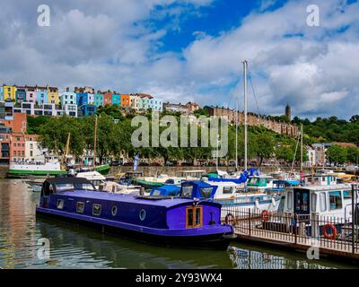 Bristol Marina, Floating Harbour, Bristol, Inghilterra, Regno Unito, Europa Foto Stock