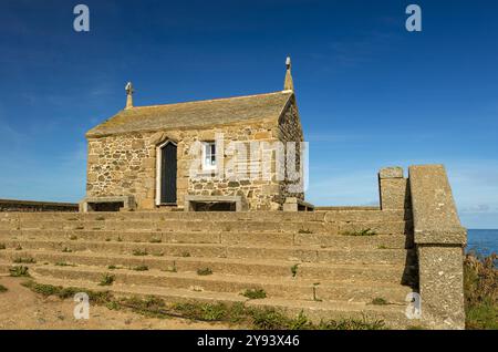 St Nicholas Chapel, The Island, St Ives Cornwall, Regno Unito. Foto Stock