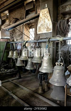 Bell Foundry, Agnone, Isernia, Molise, Italia, Europa Foto Stock