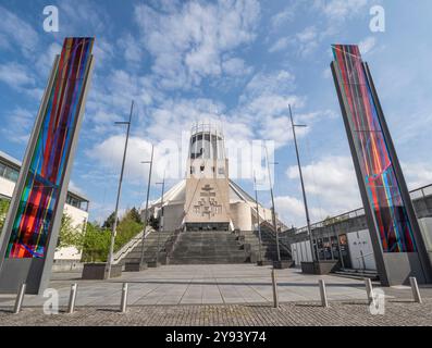 Metropolitan Cathedral of Christ the King, Liverpool, Merseyside, Inghilterra, Regno Unito, Europa Foto Stock