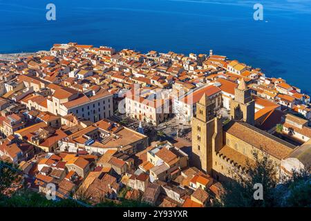 Cefalù, Palermo, Sicilia, Italia, Mediterraneo, Europa Foto Stock