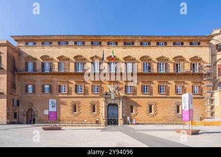 Palazzo reale, sito patrimonio dell'umanità dell'UNESCO, Palermo, Sicilia, Italia, Mediterraneo, Europa Foto Stock