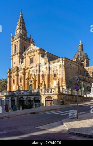 Cattedrale di San Giovanni Battista, Ragusa, Sicilia, Italia, Mediterraneo, Europa Foto Stock